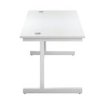 First Rectangular Cantilever Desk 1400x800x730mm White/White KF803423
