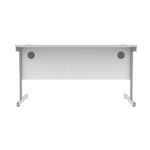 Astin Rectangular Single Upright Cantilever Desk 1400x800x730mm Arctic White/Arctic White KF803617