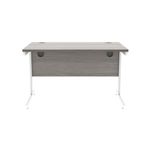 Astin Rectangular Single Upright Cantilever Desk 1200x800x730 Alaskan Grey Oak/Arctic White KF803738
