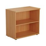 First 1 Shelf Wooden Bookcase 800x450x730mm Beech KF803775