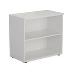 First 1 Shelf Wooden Bookcase 800x450x730mm White KF803799