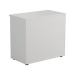 First 1 Shelf Wooden Bookcase 800x450x730mm White KF803799