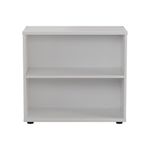 First 1 Shelf Wooden Bookcase 800x450x730mm White KF803799