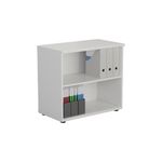 First 1 Shelf Wooden Bookcase 800x450x730mm White KF803799