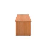 Jemini Rectangular Panel End Desk 1200x800x730mm Beech KF804345