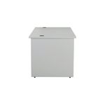 Jemini Rectangular Panel End Desk 1200x800x730mm White KF804376