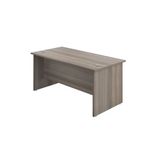 Jemini Rectangular Panel End Desk 1400x800x730mm Grey Oak KF804413