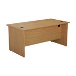 Jemini Rectangular Panel End Desk 1400x800x730mm Nova Oak KF804420