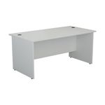 Jemini Rectangular Panel End Desk 1400x800x730mm White KF804437