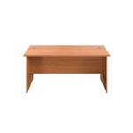 Jemini Rectangular Panel End Desk 1600x800x730mm Beech KF804468