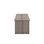 Jemini Rectangular Panel End Desk 1600x800x730mm Grey Oak KF804475