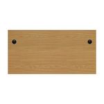 Jemini Rectangular Panel End Desk 1600x800x730mm Nova Oak KF804482