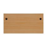 Jemini Rectangular Panel End Desk 1800x800x730mm Beech KF804529