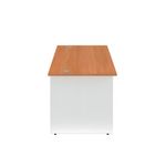 Jemini Rectangular Panel End Desk 1400x800x730mm Beech KF804703