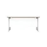 Jemini Rectangular Panel End Desk 1400x800x730mm Grey Oak KF804710