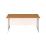 Jemini Rectangular Panel End Desk 1400x800x730mm Nova Oak KF804727