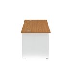 Jemini Rectangular Panel End Desk 1400x800x730mm Nova Oak KF804727