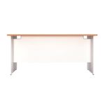 Jemini Rectangular Panel End Desk 1600x800x730mm Beech KF804765