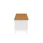 Jemini Rectangular Panel End Desk 1600x800x730mm Nova Oak KF804789