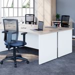 Jemini Rectangular Panel End Desk 1600x800x730mm Nova Oak KF804789