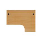 Jemini Radial Right Hand Panel End Desk 1600x1200x730mm Beech KF805069