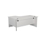 Jemini Radial Right Hand Panel End Desk 1800x1200x730mm White KF805212