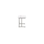 Jemini Double Upright Rectangular Desk 800x600x730mm White/Silver KF806110
