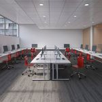 Jemini Rectangular Cantilever Desk 1200x600x730mm White/Silver KF806233