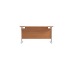Jemini Rectangular Cantilever Desk 1200x600x730mm Beech/White KF806264
