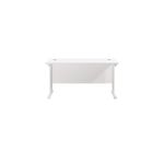 Jemini Rectangular Cantilever Desk 1200x600x730mm White/White KF806295