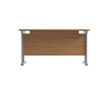 Jemini Rectangular Cantilever Desk 1400x600x730mm Nova Oak/Silver KF806349
