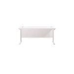 Jemini Rectangular Cantilever Desk 1600x600x730mm White/White KF806530