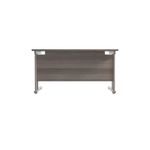 Jemini Rectangular Cantilever Desk 1200x800x730mm Grey Oak/Silver KF806813