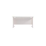 Jemini Rectangular Cantilever Desk 1200x800x730mm White/White KF806899