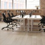 Jemini Rectangular Cantilever Desk 1200x800x730mm White/White KF806899
