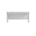 Jemini Rectangular Cantilever Desk 1600x800x730mm White/White KF807131