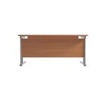 Jemini Rectangular Cantilever Desk 1800x800x730mm Beech/Silver KF807162
