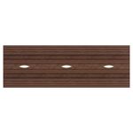 Jemini 6 Person Bench Desk 3600x1600x730mm Dark Walnut/White KF808831