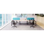 Jemini 2 Person Bench Desk 3200x1600x730mm Grey Oak/White KF809395