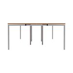 Jemini 6 Person Bench Desk 4800x1600x730mm Beech/White KF809500