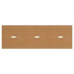 Jemini 6 Person Bench Desk 4800x1600x730mm Beech/White KF809500