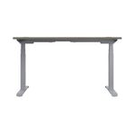 Jemini Sit/Stand Height Adjustable Desk 1200x800 GOak/Slv KF809708