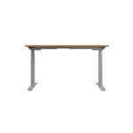 Jemini Sit/Stand Height Adjustable Desk 1200x800 NOak/Slv KF809722