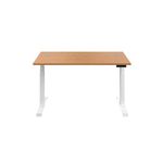 Jemini Sit/Stand Height Adjustable Desk 1200x800 NOak/Wht KF809784