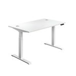 Jemini Sit/Stand Height Adjustable Desk 1200x800 Wht KF809791