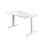 Jemini Sit/Stand Height Adjustable Desk 1200x800 Wht KF809791