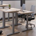 Jemini Sit/Stand Height Adjustable Desk 1200x800 Wht KF809791
