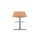 Jemini Sit/Stand Height Adjustable Desk 1400x800 Bch/Slv KF809807