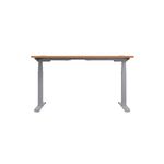 Jemini Sit/Stand Height Adjustable Desk 1400x800 Bch/Slv KF809807