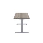 Jemini Sit/Stand Height Adjustable Desk 1400x800 GOak/Slv KF809821